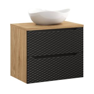 Szafka z Umywalką Ocean Black 70cm z Blatem i Umywalką Nablatową Cloud 979220 Szafka z Umywalką Ocean Black 70cm z Blatem i Umywalką Nablatową Cloud 979220