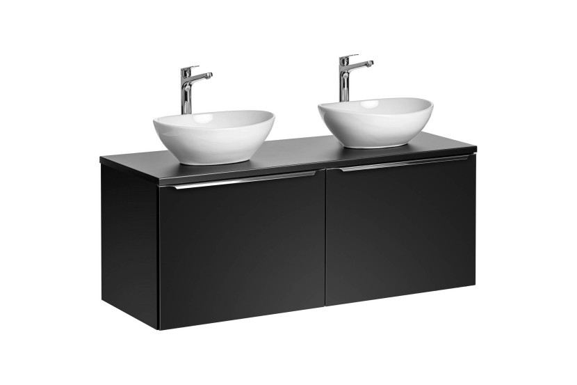 Szafka z Umywalką Santa Fe Black 120 cm z Umywalkami Nablatowymi 979980