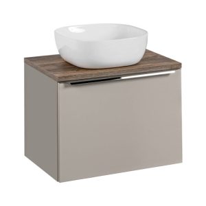 Szafka z Umywalką Santa Fe Taupe 60cm z Umywalką Nablatową Smile 979191