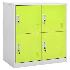 Szafka zamykana na klucz Zielony Stal z 4 szafkami vidaXL 222435 Szafka zamykana na klucz Zielony Stal z 4 szafkami vidaXL 222435