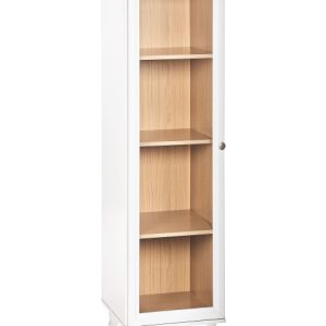 Szafka ze szklaną witryną gablota biała 430352 Szafka ze szklaną witryną gablota biała 430352