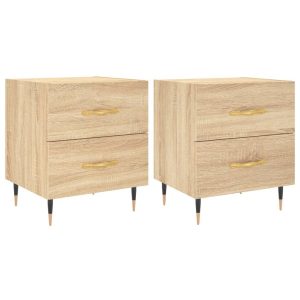 Szafki nocne, 2 szt., dąb sonoma, 40x35x47,5 cm 741836 Szafki nocne, 2 szt., dąb sonoma, 40x35x47,5 cm 741836