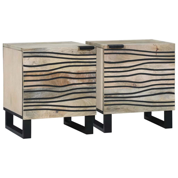 Szafki nocne 2 szt. Naturalny 40 x 33.5 x 46 cm 848179