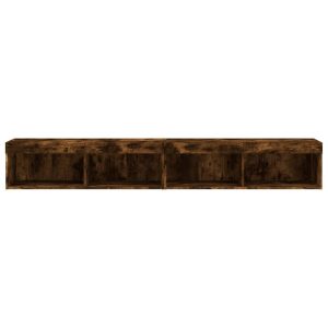 Szafki TV z LED 2 szt. przydymiony dąb 100x30x30 cm 764827 Szafki TV z LED 2 szt. przydymiony dąb 100x30x30 cm 764827