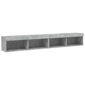 Szafki TV z LED 2 szt. szarość betonu 100x30x30 cm 764825 Szafki TV z LED 2 szt. szarość betonu 100x30x30 cm 764825