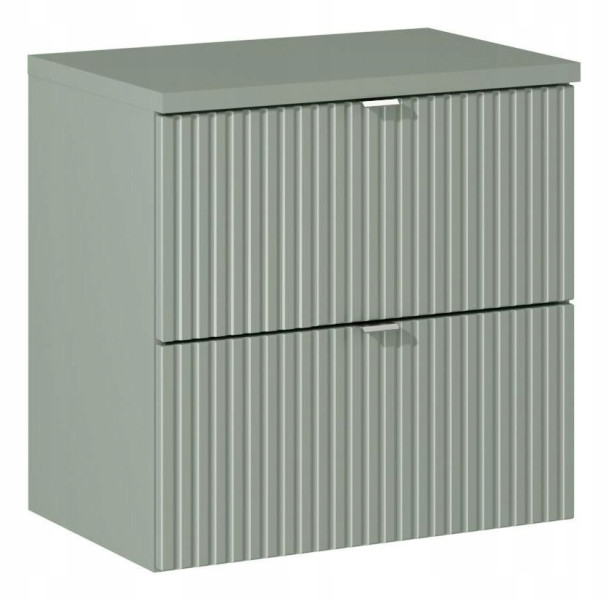 SZAŁWIOWA szafka z blatem 60 cm LINE REED GREEN z szufladami 335733
