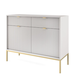 Szara Komoda na metalowych nóżkach 104cm Nilo ps 930106 Szara Komoda na metalowych nóżkach 104cm Nilo ps 930106