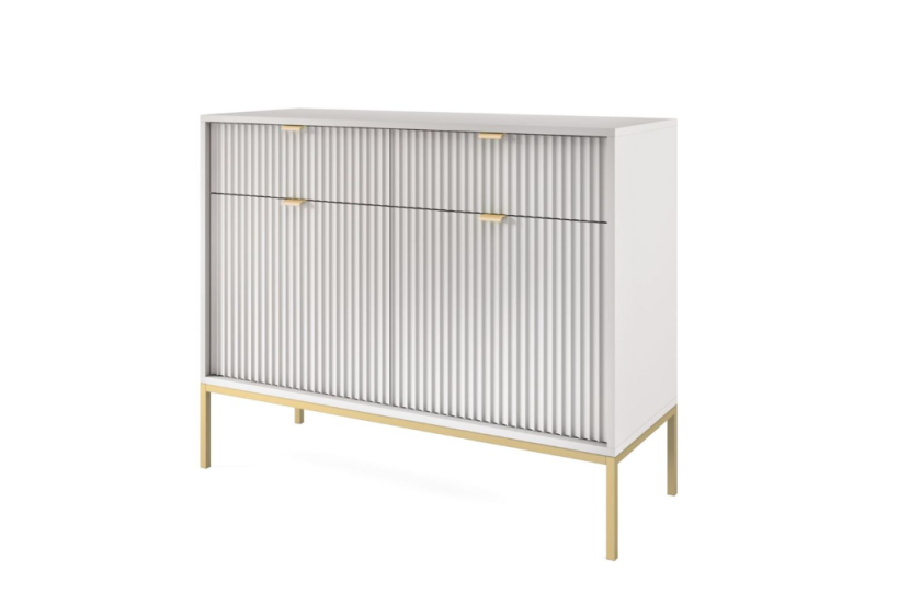 Szara Komoda na metalowych nóżkach 104cm Nilo ps 930106