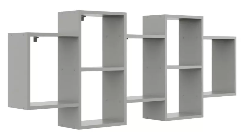 Szara minimalistyczna półka ścienna - Riska 246253