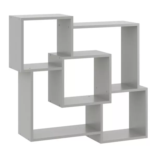 Szara minimalistyczna półka ścienna - Tieno 256347