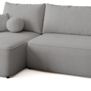 Szara rozkładana kanapa narożna do salonu CARMELLO 701866 Szara rozkładana kanapa narożna do salonu CARMELLO 701866