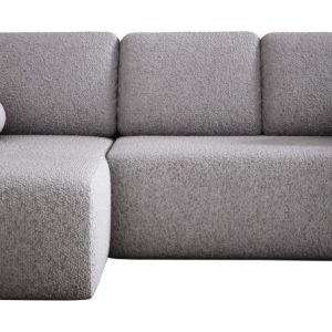 Szara sofa narożna z funkcją spania typu baranek HOPE pojemnik 643621 Szara sofa narożna z funkcją spania typu baranek HOPE pojemnik 643621