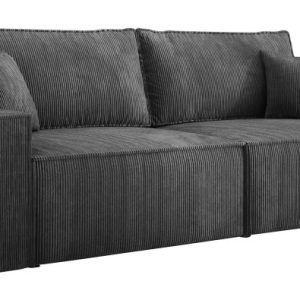 Szara sofa sztruksowa CORTINA funkcja spania 430533 Szara sofa sztruksowa CORTINA funkcja spania 430533