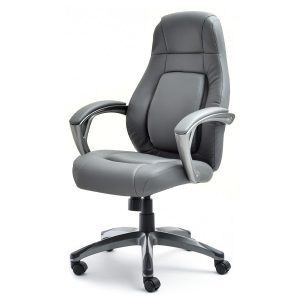 Szary Ekoskórzany Fotel Deker – Ergonomiczny Do Biura 517963 Szary Ekoskórzany Fotel Deker – Ergonomiczny Do Biura 517963