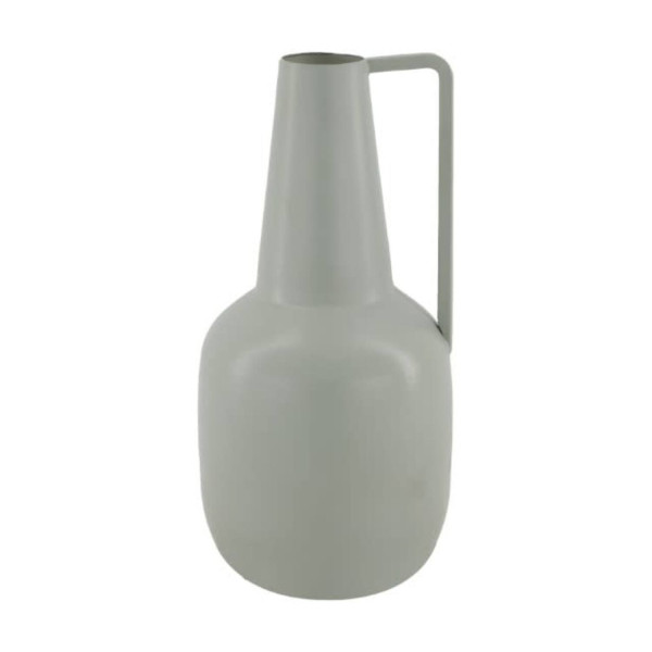Szary metalowy dzbanek dekoracyjny 20 cm 718662