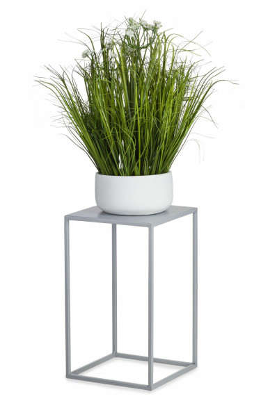 Szary metalowy kwietnik stojak na kwiaty rośliny 40 cm 331031