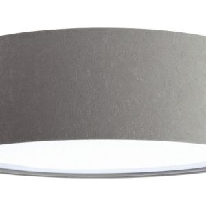 Szary nowoczesny plafon sufitowy z weluru – Orax 310372