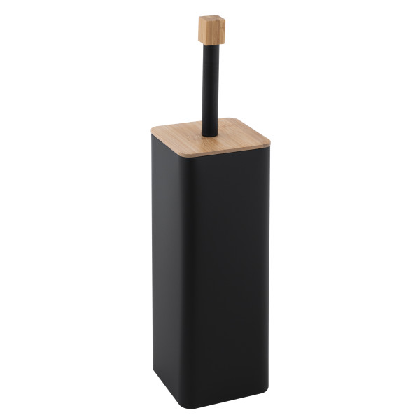Szczotka do WC AMBA Yoka Home czarna mat bambus stal 808905