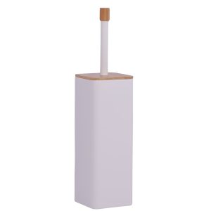 Szczotka do WC biała z bambusem – Yoka Home 834364 Szczotka do WC biała z bambusem – Yoka Home 834364