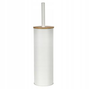 Szczotka do wc biała z drewnem łazienkowa matowa tuba 351464 Szczotka do wc biała z drewnem łazienkowa matowa tuba 351464