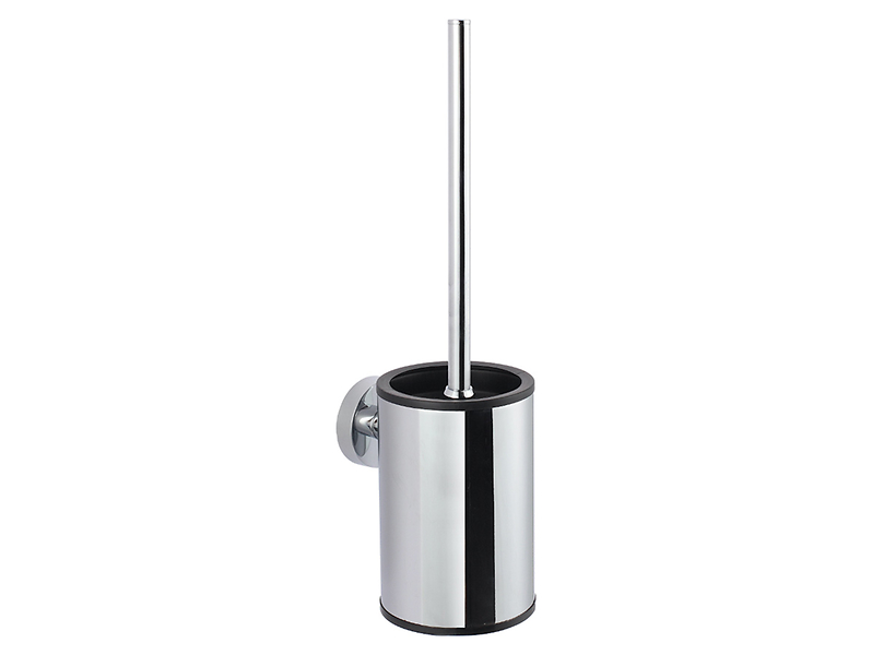 Szczotka do WC niska wisząca metalowy pojemnik wkład z tworzywa chrom Stella Classic 74324