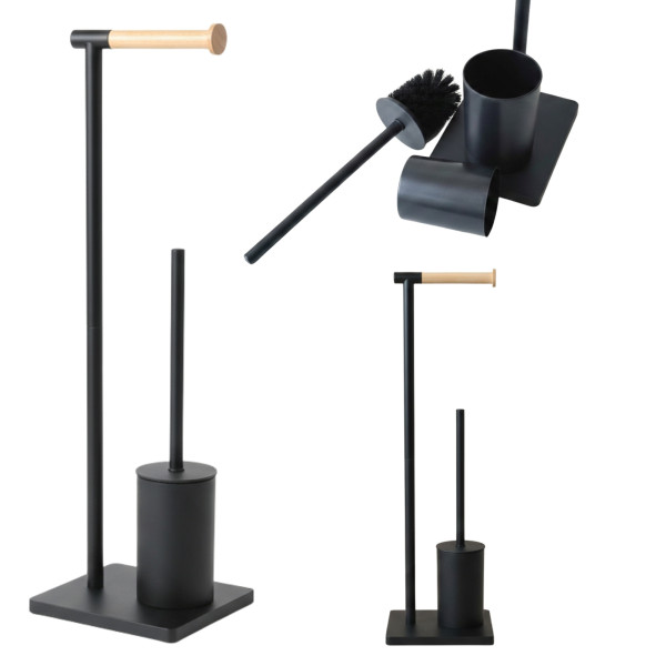 Szczotka do WC z bambusowym uchwytem na papier toaletowy ISME, 66 cm 963107