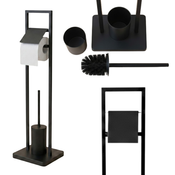 Szczotka do WC z uchwytem na papier toaletowy ARLE, 77 cm 963106