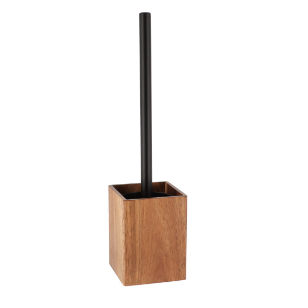 Szczotka toaletowa Acacia 1 brązowa stojąca do WC zestaw 948857
