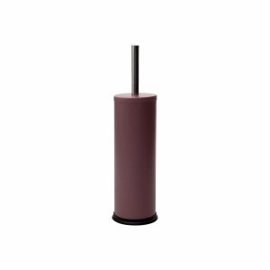 Szczotka toaletowa Classic metalowa różowa nowoczesna do WC 854748