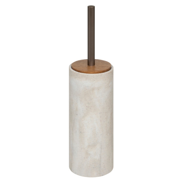 Szczotka toaletowa Como poliresin beżowa zamykana elegancka 550914