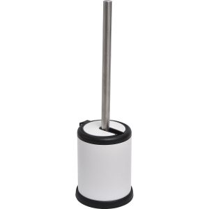 Szczotka toaletowa Core metalowa biała stojąca do WC 948853
