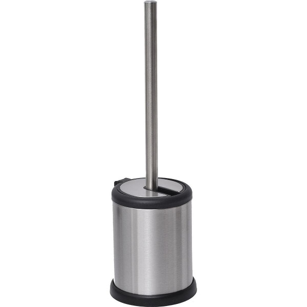 Szczotka toaletowa Core metalowa srebrna stojąca do WC 948869