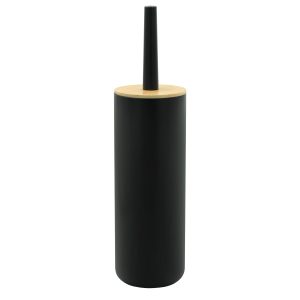 Szczotka toaletowa do WC zamknięta czarna bambus – Yoka 834362