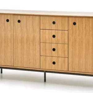 Szeroka komoda w stylu vintage dąb – Tirix 692287 Szeroka komoda w stylu vintage dąb – Tirix 692287