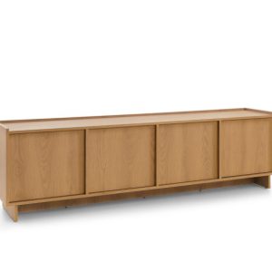 Szeroka Szafka RTV SUNA 195 cm Dąb Karmel Komoda pod TV w Stylu Japandi 1005530 Szeroka Szafka RTV SUNA 195 cm Dąb Karmel Komoda pod TV w Stylu Japandi 1005530