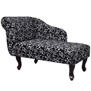 Szezlong Czarny Tapicerowany Leżanka Sofa Fotel Łóżko Tkanina 792302 Szezlong Czarny Tapicerowany Leżanka Sofa Fotel Łóżko Tkanina 792302