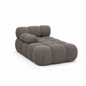 Szezlong modułowy, tkanina bukla Abriamo, Brązowy, Lewy, Selia 987036 Szezlong modułowy, tkanina bukla Abriamo, Brązowy, Lewy, Selia 987036