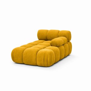 Szezlong modułowy, tkanina welur Salvador, Żółty, Prawy, Selia 987035 Szezlong modułowy, tkanina welur Salvador, Żółty, Prawy, Selia 987035
