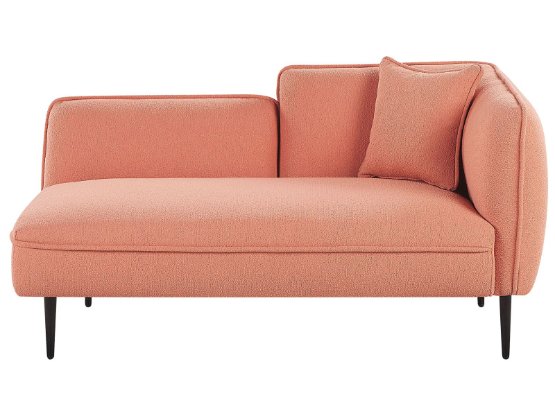 Szezlong prawostronny CHEVANNES Boucle Brzoskwiniowy 77157