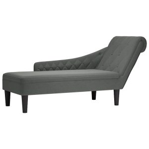 Szezlong Szary Tapicerowany Leżanka Sofa Fotel Łóżko Aksamit 792069 Szezlong Szary Tapicerowany Leżanka Sofa Fotel Łóżko Aksamit 792069