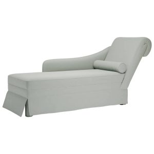 Szezlong Szary Tapicerowany Leżanka Sofa Fotel Łóżko Aksamit 793228 Szezlong Szary Tapicerowany Leżanka Sofa Fotel Łóżko Aksamit 793228