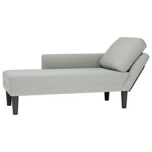 Szezlong Szary Tapicerowany Leżanka Sofa Fotel Łóżko Aksamit 793255 Szezlong Szary Tapicerowany Leżanka Sofa Fotel Łóżko Aksamit 793255
