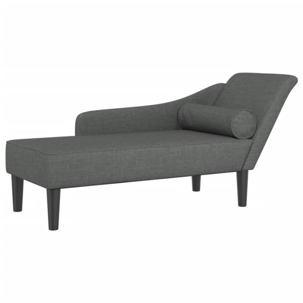 Szezlong Szary Tapicerowany Leżanka Sofa Fotel Łóżko 792075