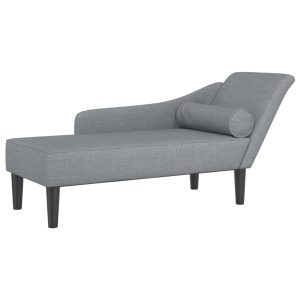 Szezlong Szary Tapicerowany Leżanka Sofa Fotel Łóżko 792072 Szezlong Szary Tapicerowany Leżanka Sofa Fotel Łóżko 792072