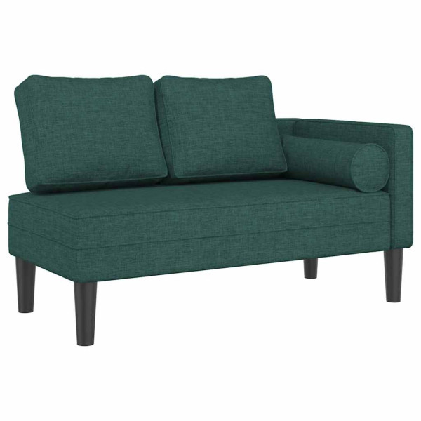 Szezlong Zielony Tapicerowany Leżanka Sofa Fotel Łóżko Tkanina 792300