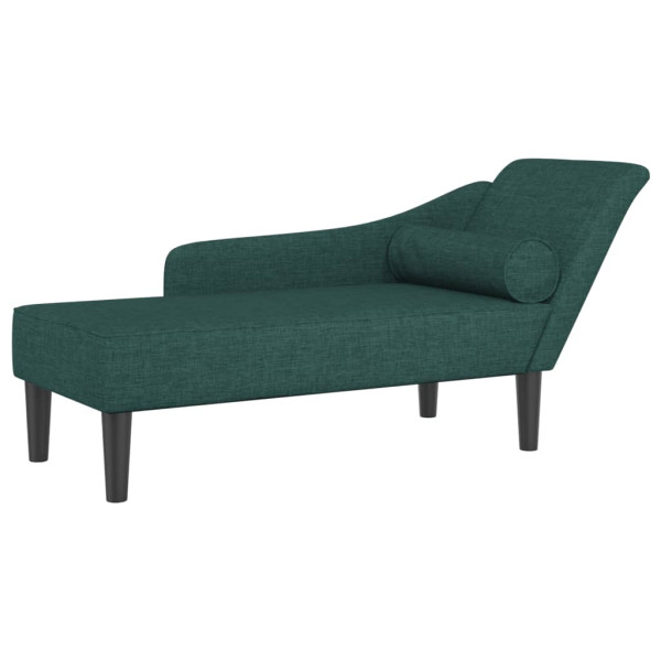 Szezlong Zielony Tapicerowany Leżanka Sofa Fotel Łóżko Tkanina 792085