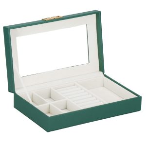 Szkatułka na biżuterię 23,5x14x5,5 cm ekoskóra organizer 380660 Szkatułka na biżuterię 23,5x14x5,5 cm ekoskóra organizer 380660