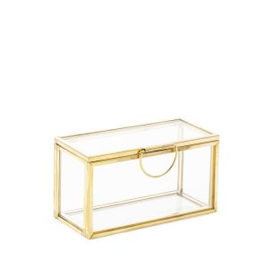 Szkatułka na biżuterię GRAZIA mini złota 9x4x5cm HOMLA 934594 Szkatułka na biżuterię GRAZIA mini złota 9x4x5cm HOMLA 934594