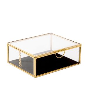 Szkatułka na biżuterię GRAZIA z wyściółką welurową 13x11x5 cm HOMLA 934582 Szkatułka na biżuterię GRAZIA z wyściółką welurową 13x11x5 cm HOMLA 934582