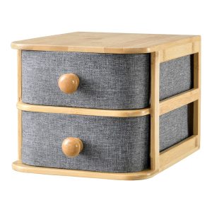 Szkatułka na kosmetyki organizer na biurko B5 bambus – 15x18x23 cm 750813 Szkatułka na kosmetyki organizer na biurko B5 bambus – 15x18x23 cm 750813